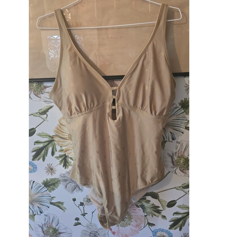 Unique Coogi One Piece Gold Swimsuit in 2x